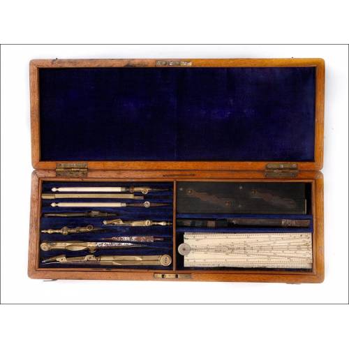 Antique Roberson Architect's Drawing Tool Set. England, 19th Century