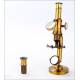 Attractive Fine Working Antique Brass Microscope. Circa 1900