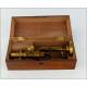 Attractive Fine Working Antique Brass Microscope. Circa 1900