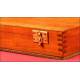 Magnificent Optician's Lens Case in Perfect Condition. Ca.1900