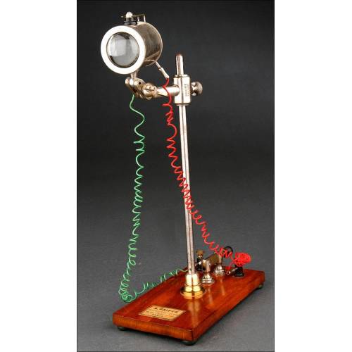 Electric Torch for Microscope. France, early 20th Century. Battery operated.