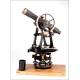 Attractive American Theodolite from the 1930's. With Original Case and Wooden Base.