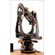 Attractive American Theodolite from the 1930's. With Original Case and Wooden Base.