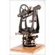 Attractive American Theodolite from the 1930's. With Original Case and Wooden Base.