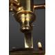 Important English Brass Microscope, Year 1880. Complete, Working and in Original Box