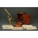 Magnificent English Microscope of 1853. In Mahogany Case with Accessories. Working