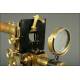 Magnificent English Microscope of 1853. In Mahogany Case with Accessories. Working