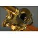 Exclusive English Gilt Brass Microscope, 1860. Very Well Preserved and Working