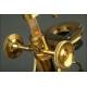 Exclusive English Gilt Brass Microscope, 1860. Very Well Preserved and Working