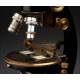 Microscopio Alemán Otto Seibert Fabricado en los Años 20. Con Estuche de Madera. Funcionando