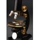 Microscopio Alemán Otto Seibert Fabricado en los Años 20. Con Estuche de Madera. Funcionando