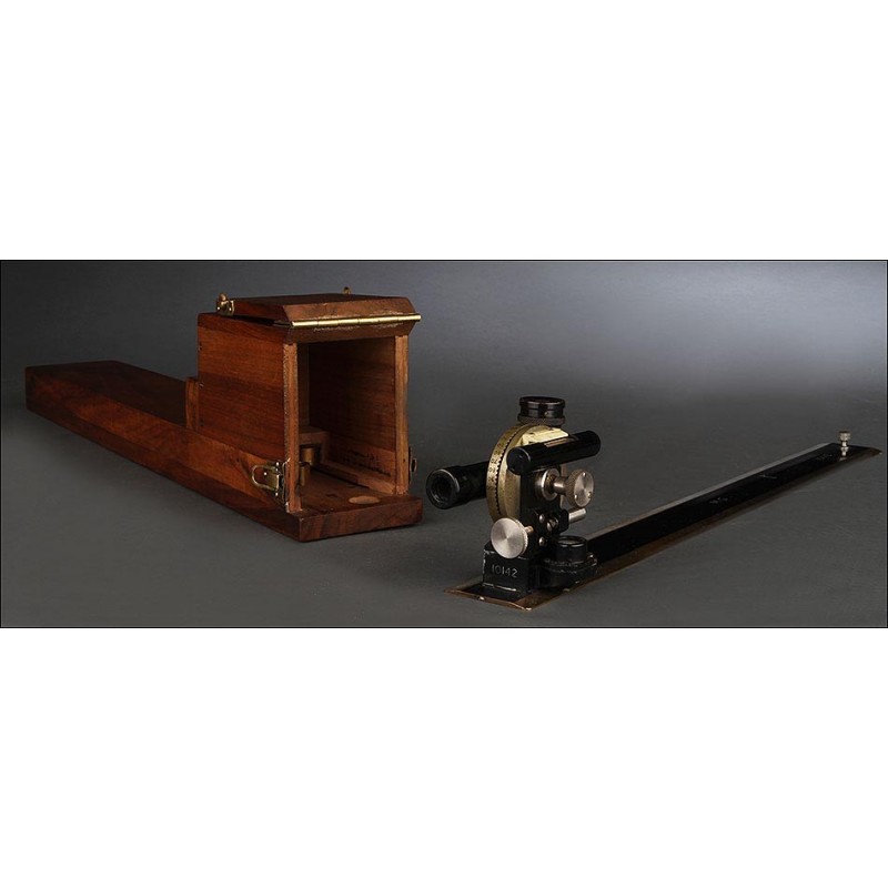 Interesting Inclinometer, Circa 1915. Working and in Wooden Box