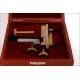 Magnificent E. Leitz Wetzlar Microscope with Case and Accessories. Germany, 1925