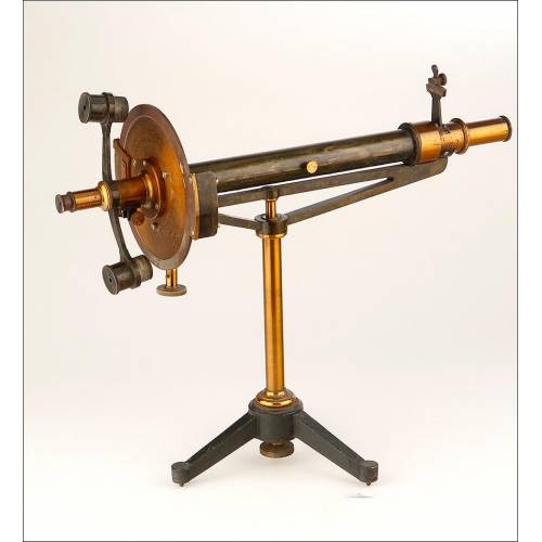 Important Franz Schmidt & Haensch Polarimeter With Tripod. Germany, End of XIX Century.