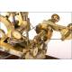 Antique watchmaker's lathe, large size.