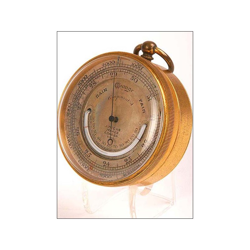 Aneriode barometer and thermometer C. C. Webb. 1890