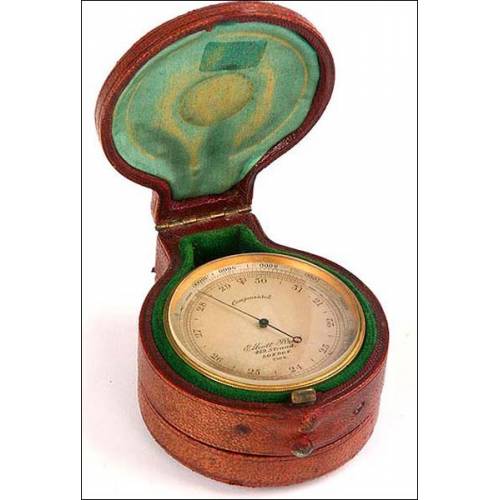 Barometro termometro altimetro de bolsillo J. Hicks. 1880