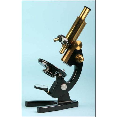 Antiguo microscopio profesional Carl Zeiss-Jena. 1930