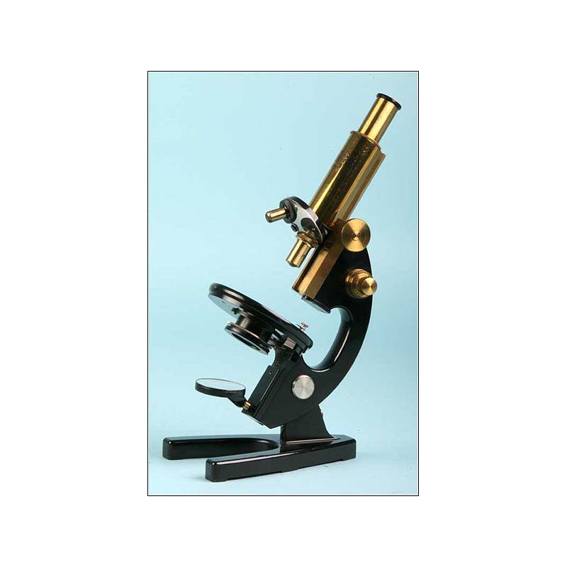 Antiguo microscopio profesional Carl Zeiss-Jena. 1930