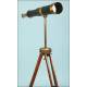 Spyglass s. XIX with stand and field tripod.