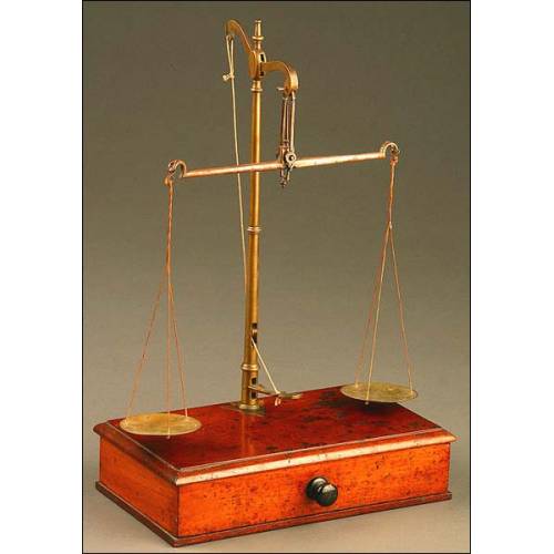 Precision balance of jeweler or photographer, England, S. XIX.