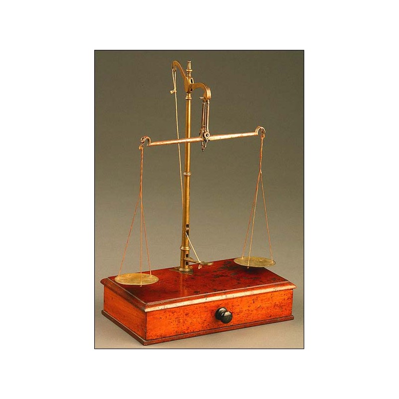 Precision balance of jeweler or photographer, England, S. XIX.