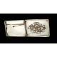 Antique Hand Carved Solid Silver Cigarette Case. China, XIX Century
