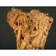 Magnificent Chinese Carving of Kwan Yin Made in Bone, S. XIX.