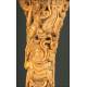 Magnificent Chinese Carving of Kwan Yin Made in Bone, S. XIX.