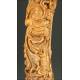 Magnificent Chinese Carving of Kwan Yin Made in Bone, S. XIX.