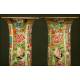 Elegant Pair of Chinese Vases in Canton Porcelain. Circa 1.850. Hand Decorated.