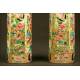 Elegant Pair of Chinese Vases in Canton Porcelain. Circa 1.850. Hand Decorated.