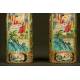 Elegant Pair of Chinese Vases in Canton Porcelain. Circa 1.850. Hand Decorated.