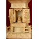 Beautiful Chinese Ivory Pagoda, Qing Dynasty, 19th century. Good condition. Hand Carved