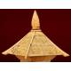 Preciosa Pagoda de Marfil China, Dinastía Qing del s. XIX. En Buen Estado. Tallada a Mano