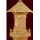 Preciosa Pagoda de Marfil China, Dinastía Qing del s. XIX. En Buen Estado. Tallada a Mano