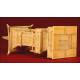 Beautiful Chinese Ivory Pagoda, Qing Dynasty, 19th century. Good condition. Hand Carved
