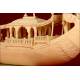 Stylized Oriental Ivory Boat from 1920. Delicately Hand Carved.