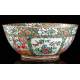 Antiguo Cuenco de Porcelana de Cantón, Familia Verde. China, Circa 1900