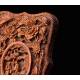 Hand Carved Sandalwood Chinese Card Holder. XIX Century. Very Good Condition.