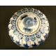 Pieza de porcelana china azul y blanca, S.XX. Lleva marca del período Qianlong. Bien conservada.