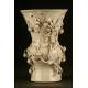 Beautiful China White Porcelain Vase. Late XIX Century. With Peaches Decoration