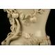 Beautiful China White Porcelain Vase. Late XIX Century. With Peaches Decoration