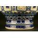 Large Chinese Blue and White Porcelain Piece, Possibly a Water Heater. S. XX.