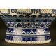 Large Chinese Blue and White Porcelain Piece, Possibly a Water Heater. S. XX.