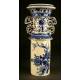 Large Chinese Blue and White Porcelain Piece, Possibly a Water Heater. S. XX.