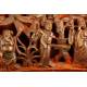 Beautiful Hand Carved Bamboo Root Piece with the Eight Immortals. Mid 20th Century