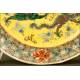Delicate Chinese Porcelain, Yellow Family. XX Century. Hand Engraved and Decorated