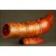 Large Chinese Bamboo Root Carving. Mid S. XX. Handmade and well preserved.