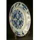 Delicate Chinese Blue and White Porcelain Dish. Probably 19th Century, Qing Dynasty.